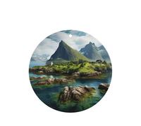 Ambientador de coche con impresión de las Islas Noruegas, 10 hojas perfumadas para colgar