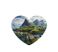 Ambientador de coche con impresión de las Islas Noruegas, 10 hojas perfumadas para colgar