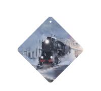 Ambientador de coche con impresión de puesta de sol, 10 piezas, hojas de ambientador con cuerda para coches y hogar