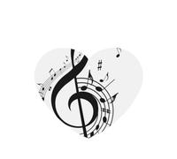 Ambientador de coche con impresión de símbolos musicales, 10 piezas, hojas aromáticas, accesorios para colgar en el coche con cuerdas para decoración