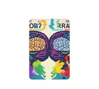 Ambientador de coche con impresión de ventaja para cerebro izquierdo y derecho, 10 hojas colgantes perfumadas con cuerda para el hogar