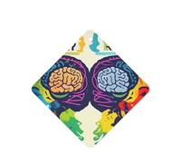 Ambientador de coche con impresión de ventaja para cerebro izquierdo y derecho, 10 hojas colgantes perfumadas con cuerda para el hogar