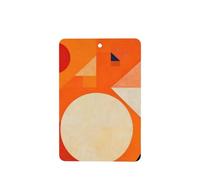 Ambientador de coche con impresión geométrica multicolor para colgar, paquete de 6 ambientadores de coche con aroma a lavanda, tarjeta para coche y hogar