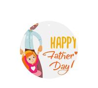 Ambientador de coche con impresión para el Día del Padre por Hija, 10 piezas, hojas aromáticas, accesorios para colgar en el coche con cuerdas para decoración