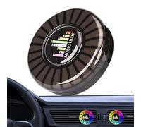 Ambientador de coche con LED, difusor de aroma luminoso para coche, lámpara de recogida de sonido de aromaterapia para coche, clip de fragancia de ventilación de coche, control remoto por aplicación,