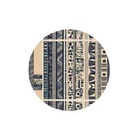 Ambientador de coche de 6 piezas con diseño de pueblos africanos de WZYWHJ de forma redonda