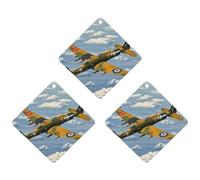 Ambientador de coche de avión de la Segunda Guerra Mundial, 3 unidades, tarjetas perfumadas colgantes, bonitos ambientadores blancos de larga duración, aromas de autos nuevos para mujeres y hombres