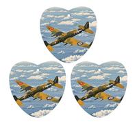 Ambientador de coche de avión de la Segunda Guerra Mundial, 3 unidades, tarjetas perfumadas colgantes, bonitos ambientadores blancos de larga duración, aromas de autos nuevos para mujeres y hombres