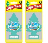 Ambientador de coche de cartón para colgar de Little Trees, hogar y oficina, Bayside Breeze (paquete de 12)