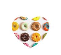 Ambientador de coche de diferentes sabores con estampado de donas, 10 hojas colgantes perfumadas para coche