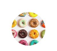 Ambientador de coche de diferentes sabores con estampado de donas, 10 hojas colgantes perfumadas para coche