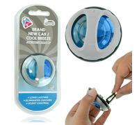 Ambientador de coche de doble aroma, difusor de clip de ventilación con interruptor giratorio, fragancia de larga duración para coche nuevo y brisa fresca, desodorante compacto de 5,5 cm
