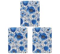 Ambientador de coche de tinta blanca y azul, 3 unidades, tarjetas perfumadas para colgar, lindos ambientadores grises de larga duración, aromas de autos nuevos para mujeres y hombres, ambientador