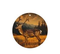 Ambientador de coche Deer on the Grassland, difusor de fragancia colgante para coche, con aroma duradero para coches, hogares y más, juego de 4 piezas