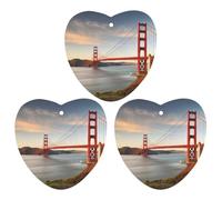 Ambientador de coche Golden Gate Bridge para colgar, tarjetas perfumadas, lindos ambientadores grises de larga duración, aromas de autos nuevos para mujeres y hombres, ambientador natural con cordón