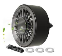 Ambientador de Coche,Perfume Para Rejilla De Aire Acondicionado Con Clip Y Ventilador - Accesorio De Aromaterapia Para Automóvil Y Espacios Como Dormitorio Baño Y Sala De Estar