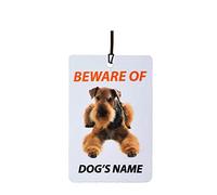 Ambientador De Coche Personalizado Airedale Terrier Dog