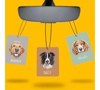 Ambientador de coche personalizado con foto de mascotas, ambientador personalizado con imagen de perro y gato, ambientadores de doble cara para baño, accesorios de coche personalizados, regalo