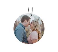 Ambientador de coche personalizado con imagen, ambientador de aromas de coche con foto personalizada de doble cara, ambientadores de olor colgantes para espejo retrovisor de coche