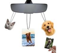 Ambientador de coche personalizado de la foto de tu mascota - Ambientadores de olor con imagen, lindo retrato de perro y gato, decoraciones únicas personalizadas, regalo para cumpleaños del día del