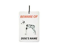 Ambientador De Coche Personalizado Great Dane Dog