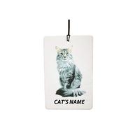 Ambientador De Coche Personalizado Maine Coon Cat