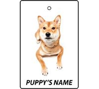 Ambientador De Coche Personalizado Shiba Inu Puppy
