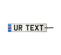 Ambientador De Coche Personalizado Union Jack Number Plate