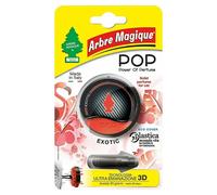 Arbre Magique POP - Ambientador para coche sólido, fragancia exótica, aroma fresco y frutal, duración de hasta 30 días, diseño italiano, paquete de 1 unidad