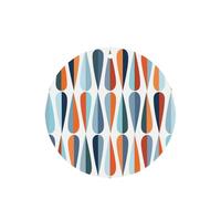 Ambientador de coche redondo de mediados de siglo, moderno retro con formas de gota, ambientador colgante con aroma a lavanda, 10/24 piezas