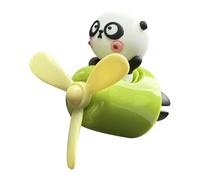 Ambientador de coche, soporte de perfume para coche, diseño de panda con hélice giratoria, de aromaterapia para toma de hélice giratoria, para decoración de interiores, toma de sala, baño y