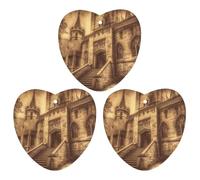 Ambientador de coche vintage medieval con diseño de castillo, 3 unidades, tarjetas perfumadas, lindas lavanda, aromas de autos nuevos de larga duración, para mujeres y hombres, ambientador natural con