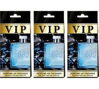 Ambientador de coche VIP-685, fragancia duradera para colgar, para coche, hogar y oficina, fragancia inspirada en el diseñador, 3 unidades