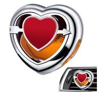Ambientador de corazón para coche, difusor de aceite con clips de ventilación, ambientadores de corazón para coche, clips de ventilación, clip de ventilación, decoración interior de coche, bonita