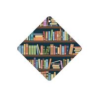 Ambientador de dibujos animados con estampado de gusanos de biblioteca, 10 unidades, hojas aromáticas para coche, hojas de ambientador con cuerda para coche y hogar