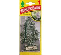 Ambientador de eucalipto de Wunderbaum, para coche, con forma de árbol.