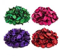 Ambientador de Flores Secas Perfumadas (Pack 4 x 70g) - Potpourri Aromático Decorativo para Armarios, Cajones y Hogar - Aromas Lavanda, Rosa, Fresa y Jazmín - Hecho en España