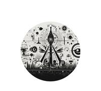 Ambientador de fragancia de coche con patrón de símbolos en blanco y negro, buen olor a coche, buen soporte y difusor adecuado para automóviles y hogares