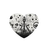 Ambientador de fragancia de coche con patrón de símbolos en blanco y negro, buen olor a coche, buen soporte y difusor adecuado para automóviles y hogares