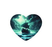 Ambientador de fragancia para colgar en forma de corazón, 4 unidades, diseño de barco y monstruo del mar del Día del Juicio Final
