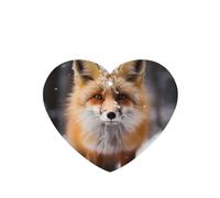 Ambientador de fragancia para colgar en forma de corazón, 4 unidades, diseño de zorros, para decoración interior de coche, armario, zapatos, clóset