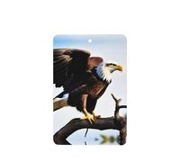 Ambientador de fragancia rectangular con diseño de águila con alas para colgar en el coche, para decoración interior de coche, armario, zapatos, armario, 4 unidades