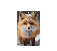 Ambientador de fragancia rectangular para colgar en el coche, 4 unidades, diseño de zorros