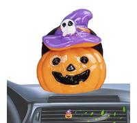 Ambientador de Halloween, ambientador de coche, difusor de coche, ambientador de coche con espíritu de calabaza, aromaterapia para coche, decoración de coche de Halloween