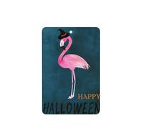 Ambientador de Halloween con diseño de sombrero de bruja de flamenco, 10 piezas, tarjetas colgantes de coche, hojas de ambientador con cuerda para coches y hogar