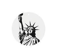Ambientador de larga duración para coche, armario, zapatero, 6 unidades, diseño de silueta de la Estatua de la Libertad
