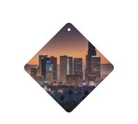 Ambientador de Los Ángeles Skyline Printing, 10 piezas de tarjetas ambientadoras perfumadas para coche, hojas fragantes para uso en coche