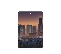 Ambientador de Los Ángeles Skyline Printing, 10 piezas de tarjetas ambientadoras perfumadas para coche, hojas fragantes para uso en coche