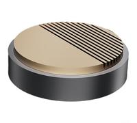 Ambientador de madera de nogal para coche con accesorio magnético de aleación de aluminio para un aroma duradero y una distribución uniforme del aire de cabina (gris espacial metálico)