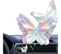 Ambientador de mariposa para ventilación de coche,Clips para ambientador de mariposa,Difusor de aromas de coche de mariposa | Accesorios duraderos exquisitos de la decoración interior del coche del am